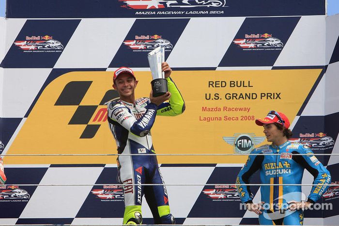 Podio: ganador de la carrera Valentino Rossi