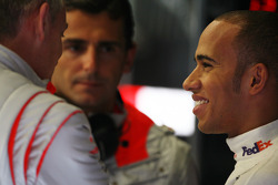 Lewis Hamilton et Pedro de la Rosa, McLaren Mercedes
