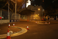 Le circuit de Singapour de nuit