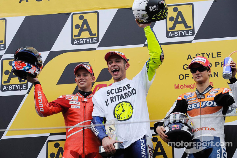 Motegi 2008: Octavo título mundial - 'Lo siento por el retraso'