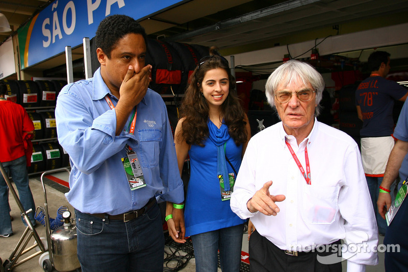 Orlando Silva com Bernie Ecclestone,