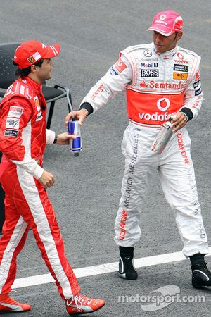 Felipe Massa and Lewis Hamilton