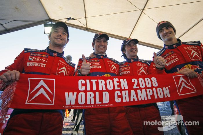 Sébastien Loeb y Daniel Elena, campeones del mundial de rallies (WRC) 2008