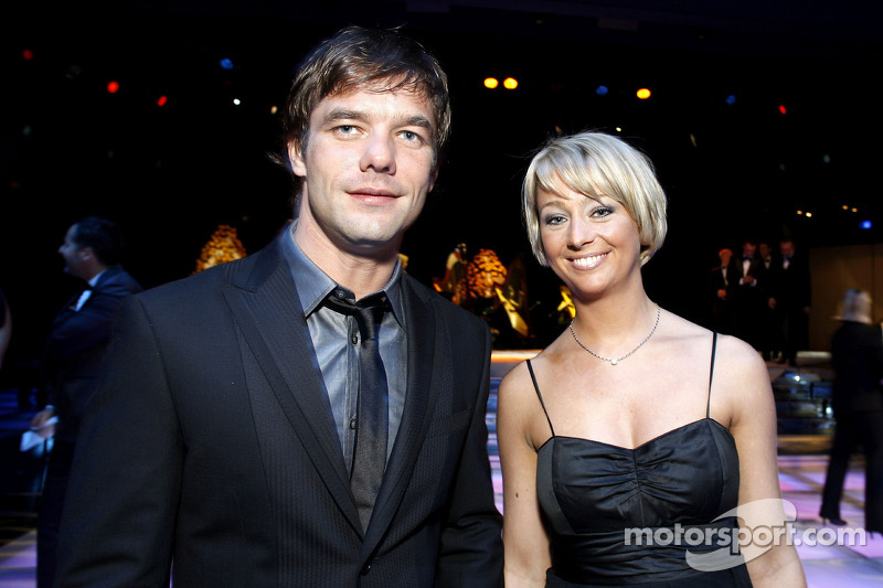 FIA World Rally champion Sébastien Loeb with is wife at 2008 FIA Gala prize giving ceremony, Monaco
