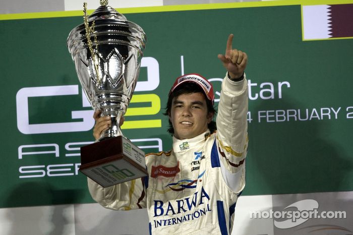 Podio: ganador Sergio Pérez