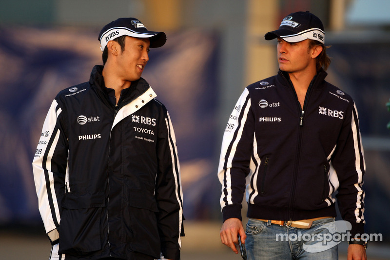 Kazuki Nakajima, Williams F1 Team, Nico Rosberg, Williams F1 Team