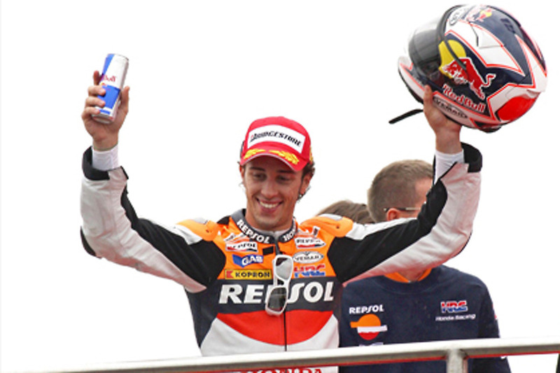 Podium : le vainqueur Andrea Dovizioso, Repsol Honda Team