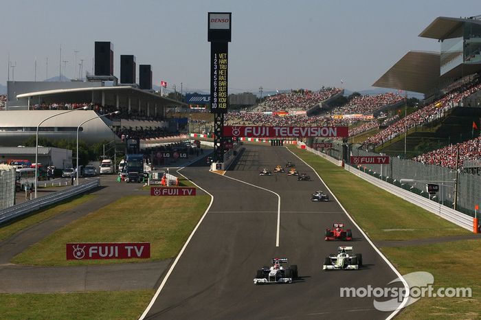 Robert Kubica, BMW Sauber F1 Team y Jenson Button, Brawn GP