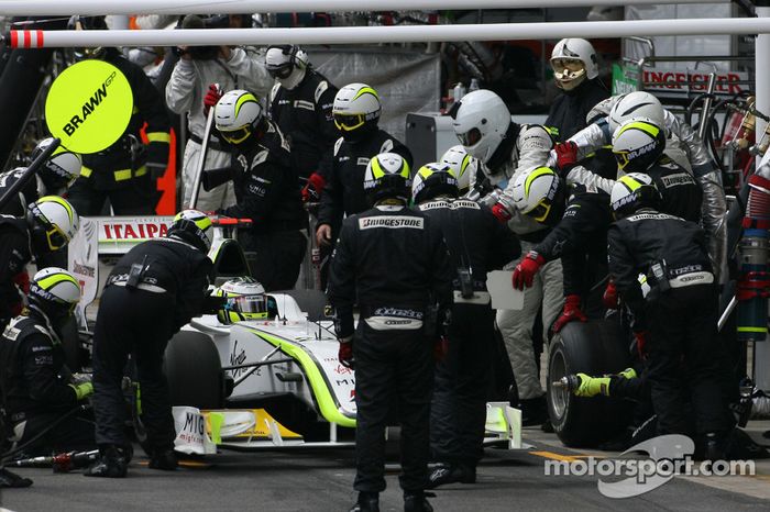 Jenson Button, Brawn GP pitstop