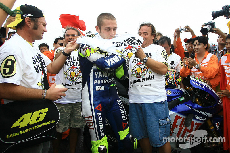 2009 MotoGP-kampioen Valentino Rossi, Fiat Yamaha Team viert zijn titel