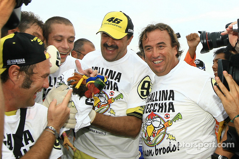 2009 MotoGP-kampioen Valentino Rossi, Fiat Yamaha Team viert zijn titel