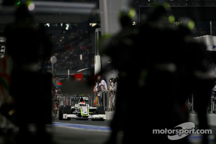 Rubens Barrichello, Brawn GP en un pitstop