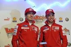 Nicky Hayden et Casey Stoner