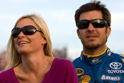Martin Truex Jr., Michael Waltrip Racing Toyota and girlfriend Sherry Pollex