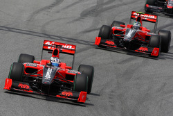 Timo Glock, Virgin Racing VR-01, Lucas di Grassi, Virgin Racing