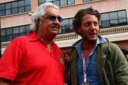 Flavio Briatore con Lapo Elkann, sobrino de Gianni Agnelli