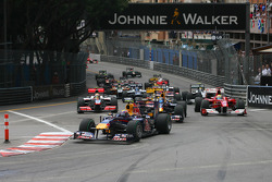 Start van de race, Mark Webber, Red Bull Racing