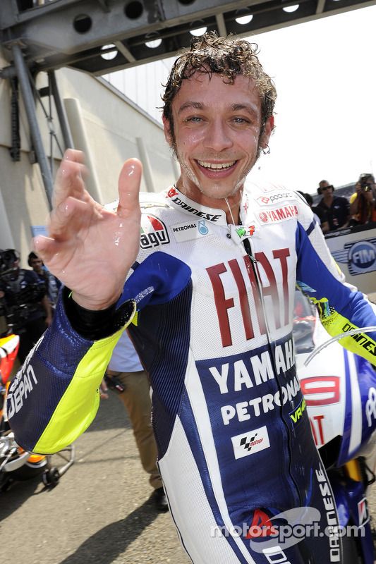 Ganador de la pole Valentino Rossi, Fiat Yamaha Team
